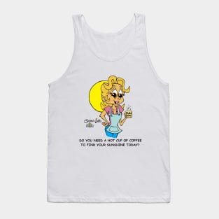 Fritts Cartoons "Hot cup of Sunshine" Tank Top